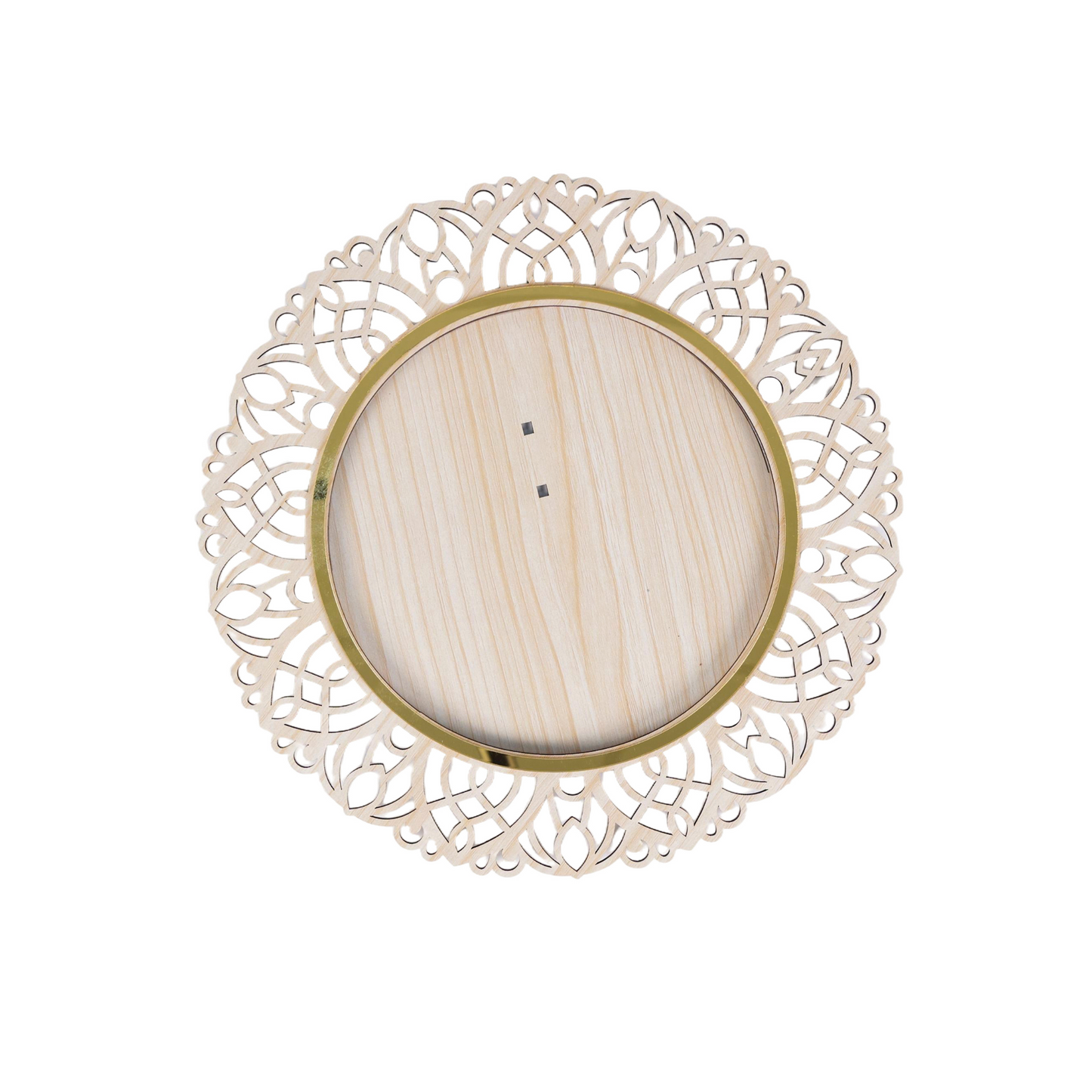 Izels Round Lace Border Photo Frame - Wooden