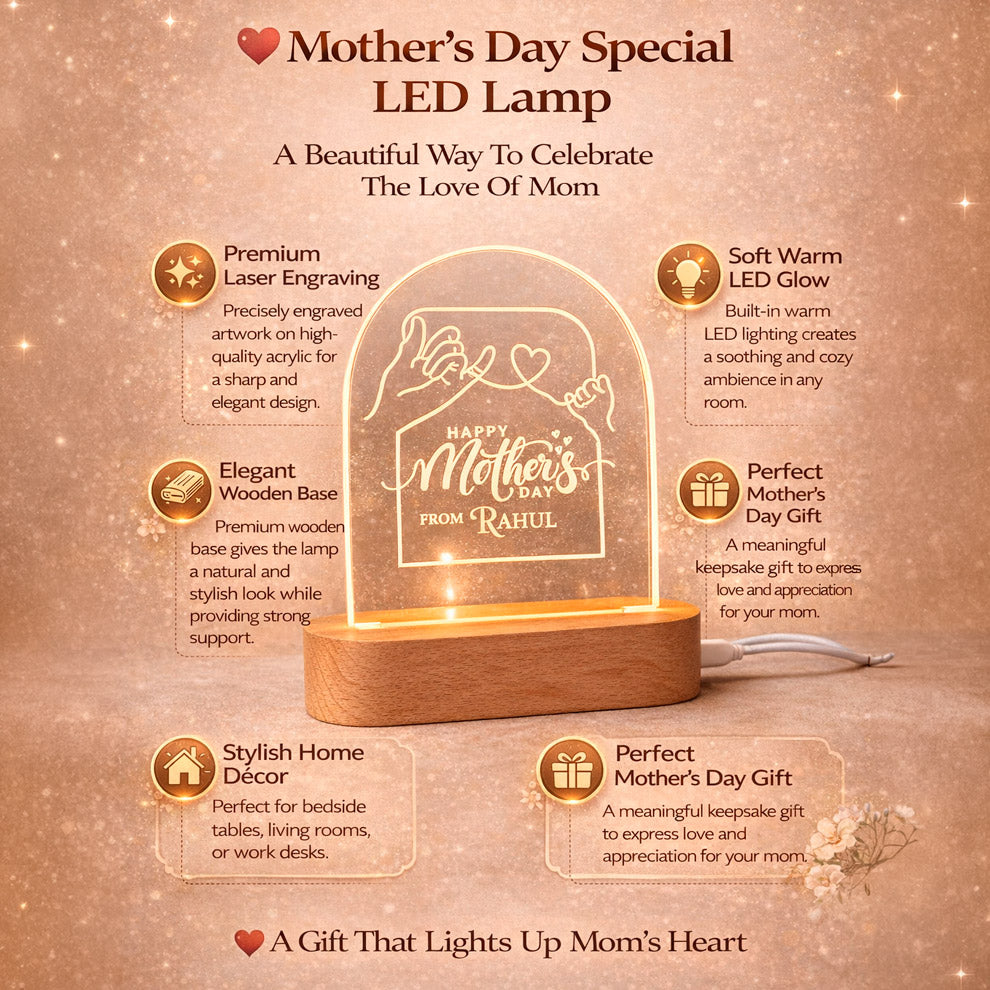 CUSTOMISED NAME LED LAMP MOTHERS DAY 1