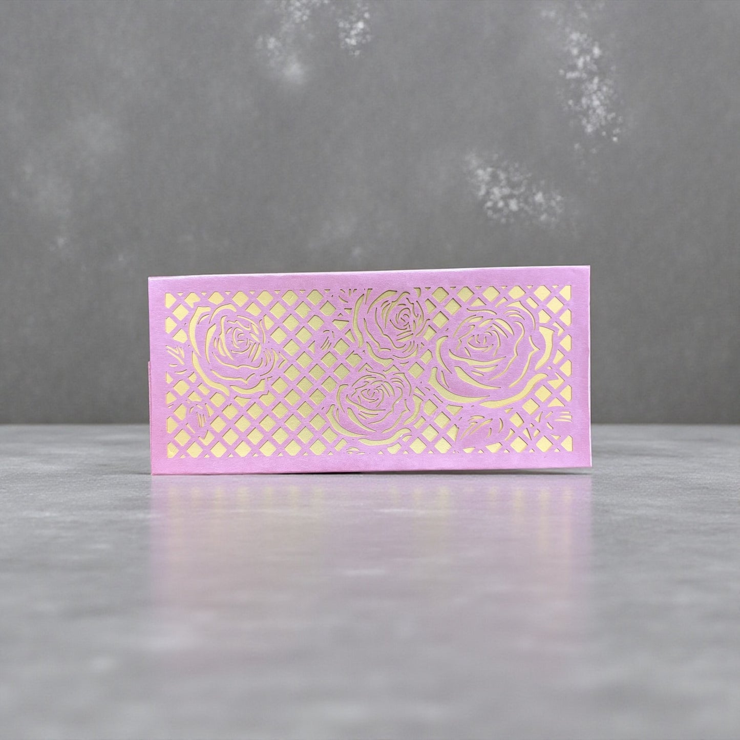 Shagun Lifafa - Lavender & Golden Floral design (10 Pcs)