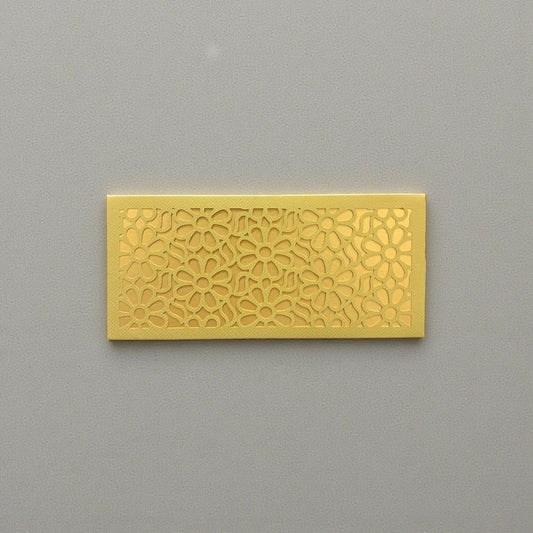 Shagun Lifafa - Green & Golden Floral design (10 Pcs)