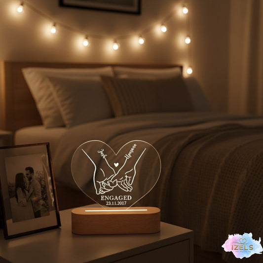 Personalized Engagement LED Night Lamp