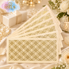 PEACH & GOLD Laser Cut Money Envelopes Pack of 10 | Premium Shagun Lifafa for Wedding, Diwali,  Cash Gift & Festive Gifting - IZELS