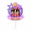 Personalised K-Pop Demon Hunter Cake Topper | Custom Name & Age | 3MM Thick Acrylic | Golden Mirror Acrylic | 6 x 4 Inches