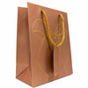 IZELS Premium Glitter Paper Gift Bag 23x18x10 cm for Festive Gifting, Return Gifts & Luxury Packaging -BEIGE