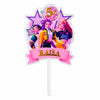 Personalised K-Pop Demon Hunter Cake Topper | Custom Name & Age | 3MM Thick Acrylic | Golden Mirror Acrylic | 6 x 4 Inches