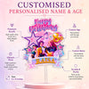 Personalised K-Pop Demon Hunter Cake Topper | Custom Name & Age | 3MM Thick Acrylic | Golden Mirror Acrylic | 6 x 4 Inches