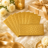 GREEN & GOLD Laser Cut Money Envelopes Pack of 10 – Premium Shagun Lifafa, Cash Gift Envelope & Wedding Money Cover by IZELS