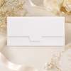 Premium WHITE & GOLDEN ROSE Laser Cut Money Envelopes Pack of 10 – Premium Shagun Lifafa, Cash Gift Envelope & Wedding Money Cover by IZELS