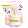 Personalised Gold Mirror Acrylic Cake Topper | Custom Chapter Age Birthday Topper