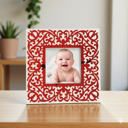 Izels Square Shape Photo Frame - Wooden