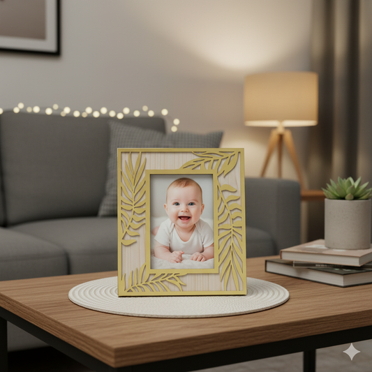 Izels Rectangle Shape Photo Frame - Wooden