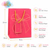 IZELS Premium Glitter Paper Gift Bag 23x18x10 cm for Festive Gifting, Return Gifts & Luxury Packaging -PINK