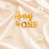Personalised 1st Birthday Acrylic Cake Topper | Custom Name “Is AGE” Cake Topper | Gold Mirror & Clear Acrylic Birthday Cake Decoration