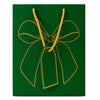 IZELS Premium Glitter Paper Gift Bag 23x18x10 cm for Festive Gifting, Return Gifts & Luxury Packaging -GREEN