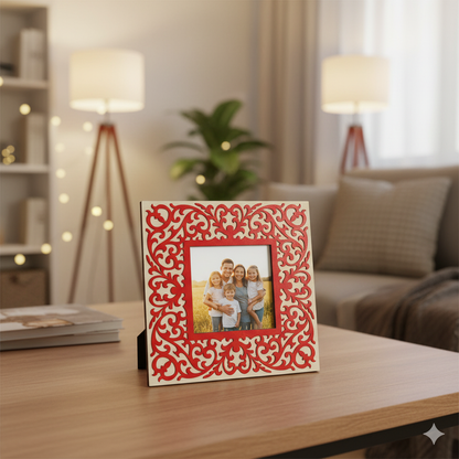 Izels Square Shape Photo Frame - Wooden