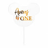 Personalised Acrylic Cake Topper | Custom Name & Age Birthday Cake Topper | Premium Gold Mirror & Clear Acrylic | Laser Cut Cake Decoration – 6 x 4 Inch