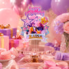 Personalised K-Pop Demon Hunter Cake Topper | Custom Name & Age | 3MM Thick Acrylic | Golden Mirror Acrylic | 6 x 4 Inches