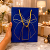 IZELS Premium Glitter Paper Gift Bag 23x18x10 cm for Festive Gifting, Return Gifts & Luxury Packaging -BLUE