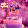 Personalised K-Pop Demon Hunter Cake Topper | Custom Name & Age | 3MM Thick Acrylic | Golden Mirror Acrylic | 6 x 4 Inches