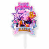 Personalised K-Pop Demon Hunter Cake Topper | Custom Name & Age | 3MM Thick Acrylic | Golden Mirror Acrylic | 6 x 4 Inches