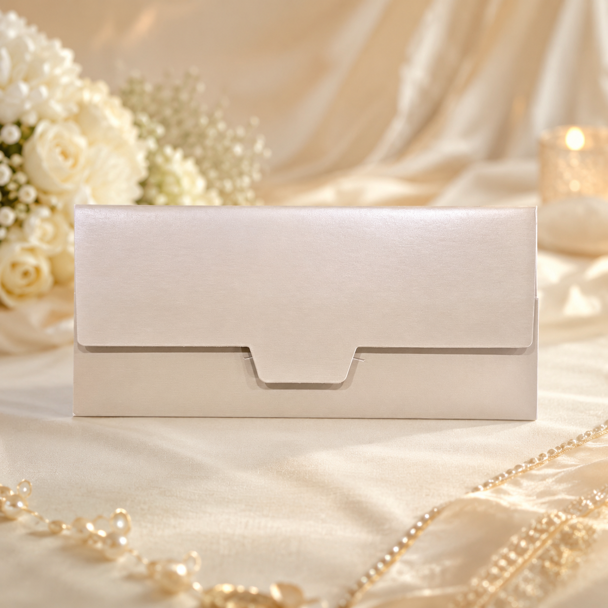 WHITE & GOLD Laser Cut Money Envelopes Pack of 10 – Premium Shagun Lifafa, Cash Gift Envelope & Wedding Money Cover by IZELS