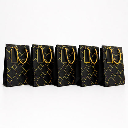 IZELS Premium Luxury Paper Gift Bags-Black