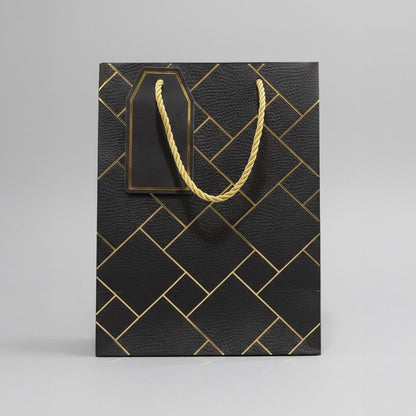 IZELS Premium Luxury Paper Gift Bags-Black