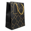 IZELS Premium Luxury Paper Gift Bags-Black