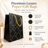 IZELS Premium Luxury Paper Gift Bags-Black