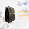 IZELS Premium Luxury Paper Gift Bags-Black