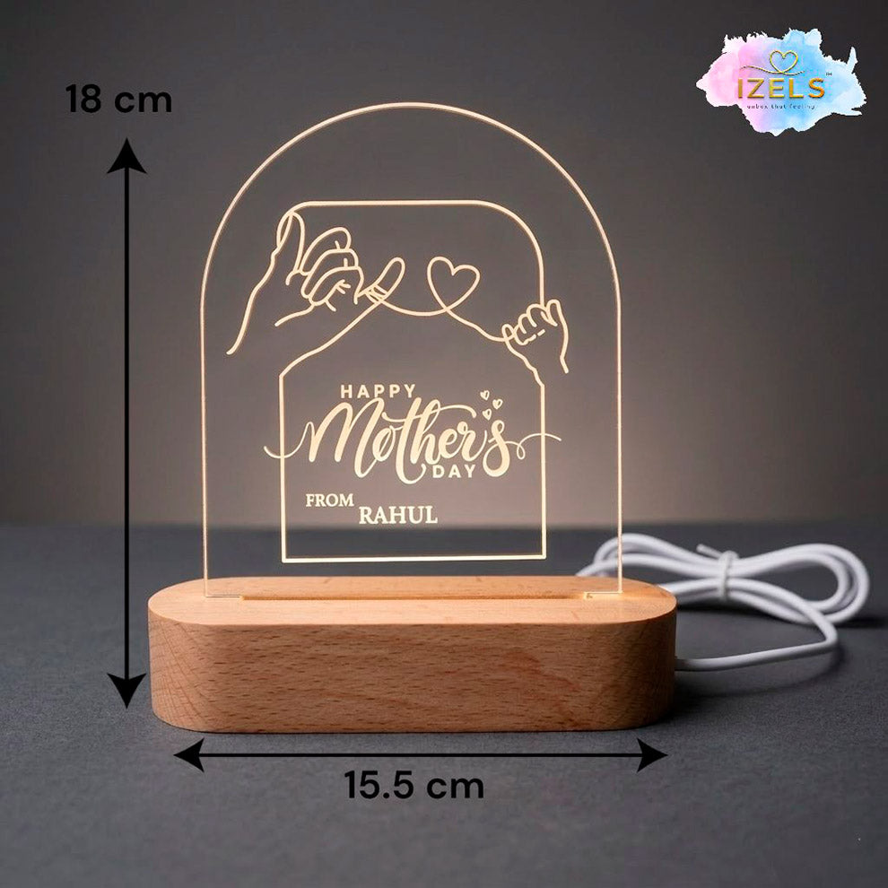 CUSTOMISED NAME LED LAMP MOTHERS DAY 1