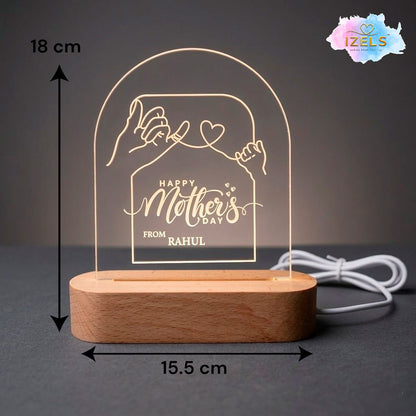 CUSTOMISED NAME LED LAMP MOTHERS DAY 1