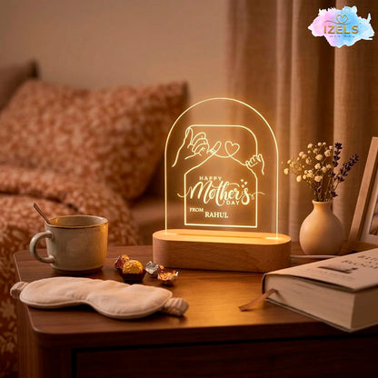 CUSTOMISED NAME LED LAMP MOTHERS DAY 1