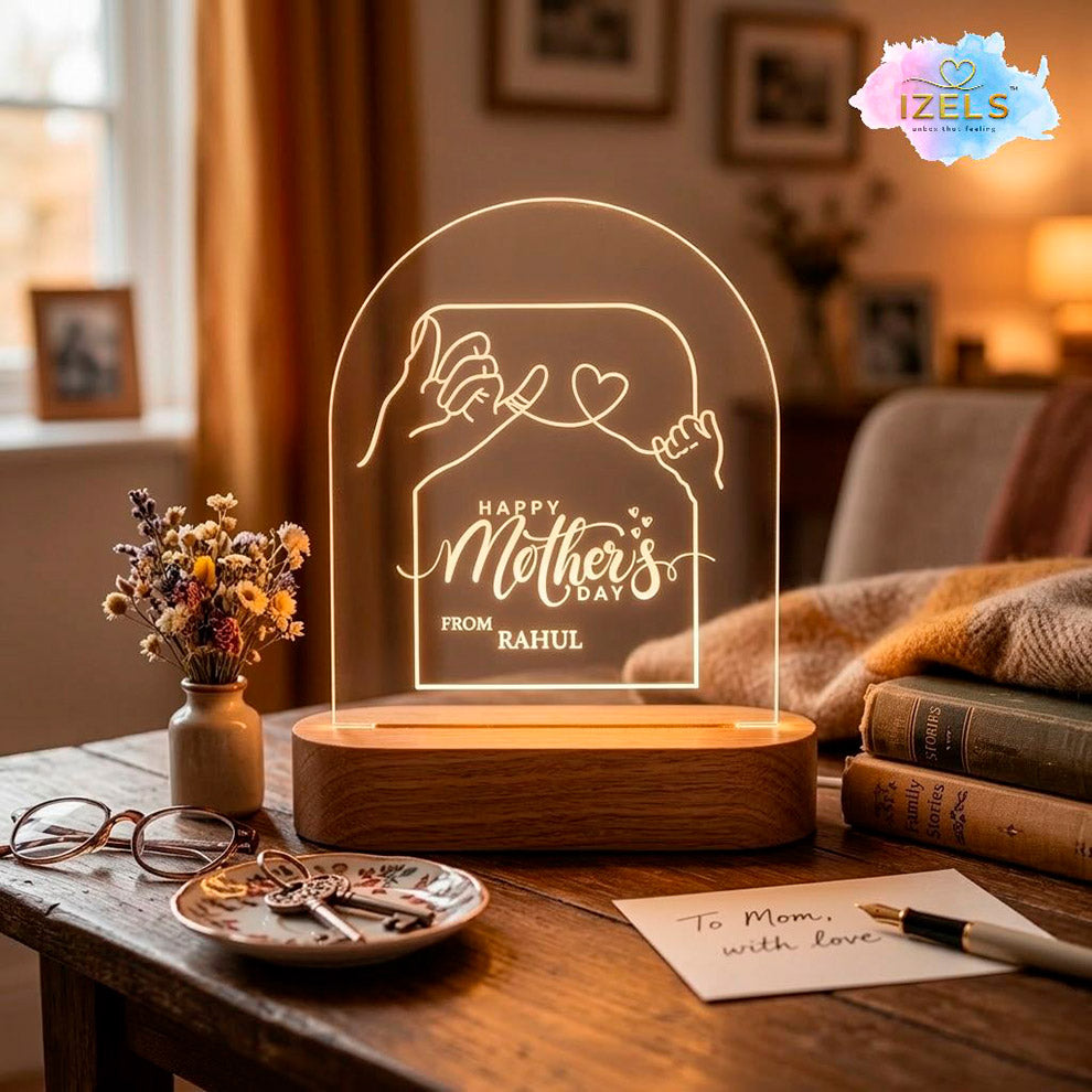 CUSTOMISED NAME LED LAMP MOTHERS DAY 1