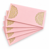 PINK & GOLD Laser Cut Money Envelopes Pack of 10 – Premium Shagun Lifafa, Cash Gift Envelope & Wedding Money Cover by IZELS
