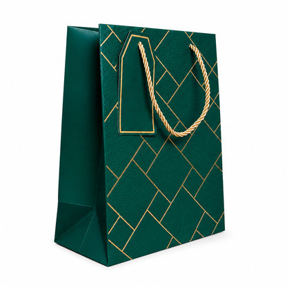 IZELS Premium Luxury Paper Gift Bags-Dark Green