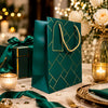 IZELS Premium Luxury Paper Gift Bags-Dark Green