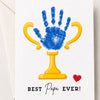 IZELS DIY Trophy for Dad Painting Kit – Pre-Marked MDF Best Dad Ever Trophy with Acrylic Paints & Brush | Father’s Day Gift, Birthday Gift for Dad, Handmade Gift from Kids