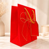IZELS Premium Glitter Paper Gift Bag 23x18x10 cm for Festive Gifting, Return Gifts & Luxury Packaging -RED