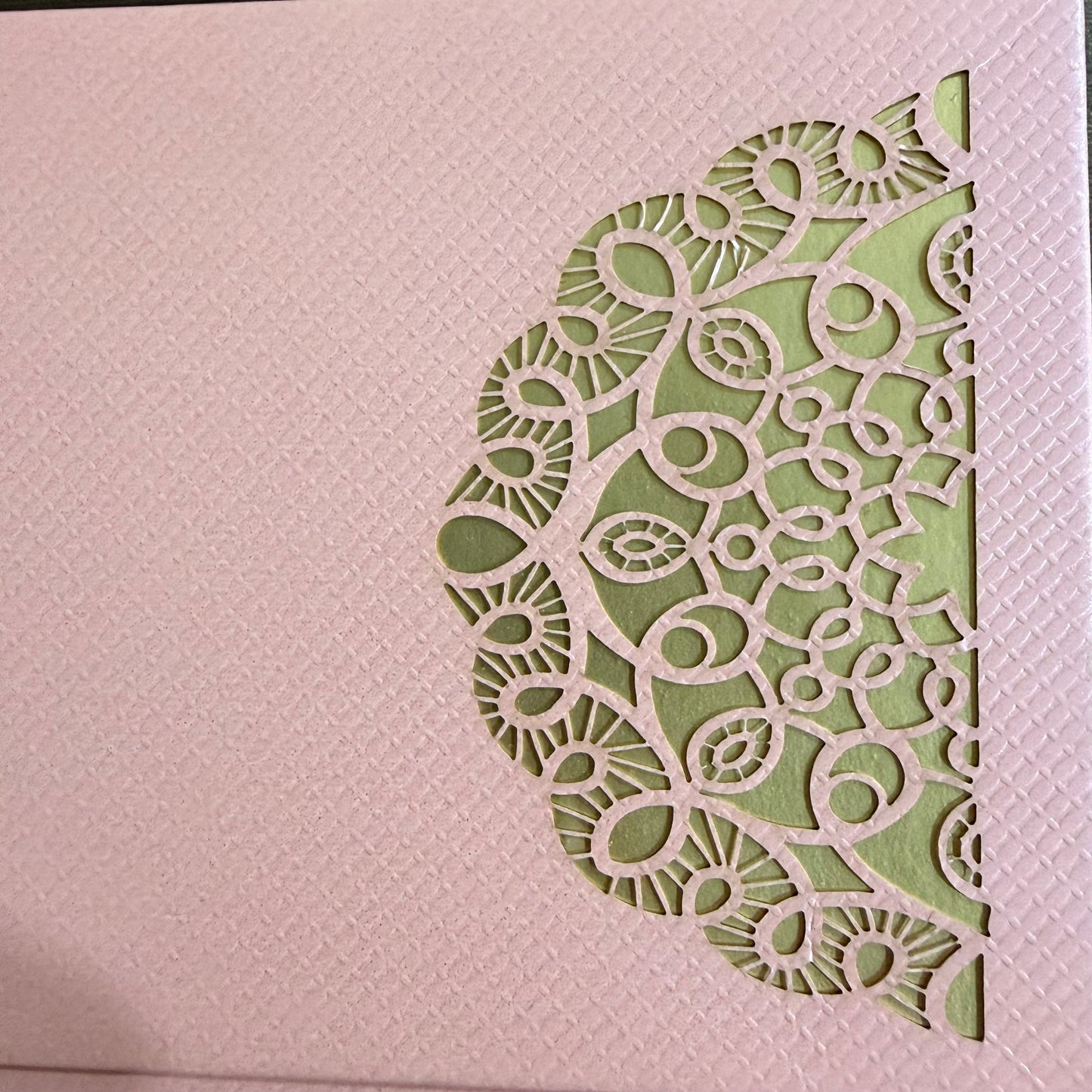 Shagun Lifafa - Beige & Golden Floral design (10 Pcs)