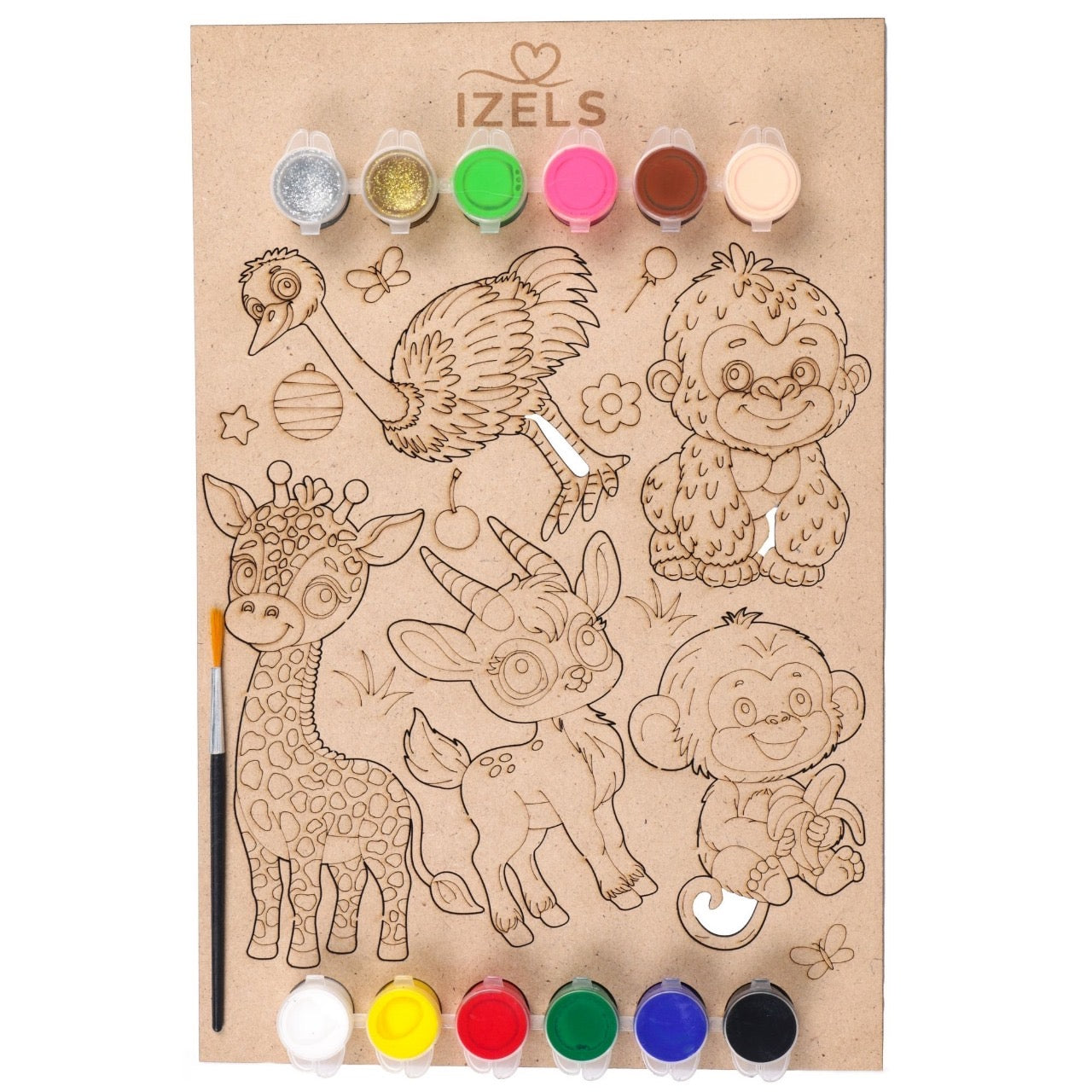 DIY Painting Kit - Jungle Baby Animals