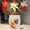 3D Flower Pop Up Greeting Card-Design 1