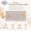WHITE & GOLD Laser Cut Money Envelopes Pack of 10 – Premium Shagun Lifafa, Cash Gift Envelope & Wedding Money Cover by IZELS