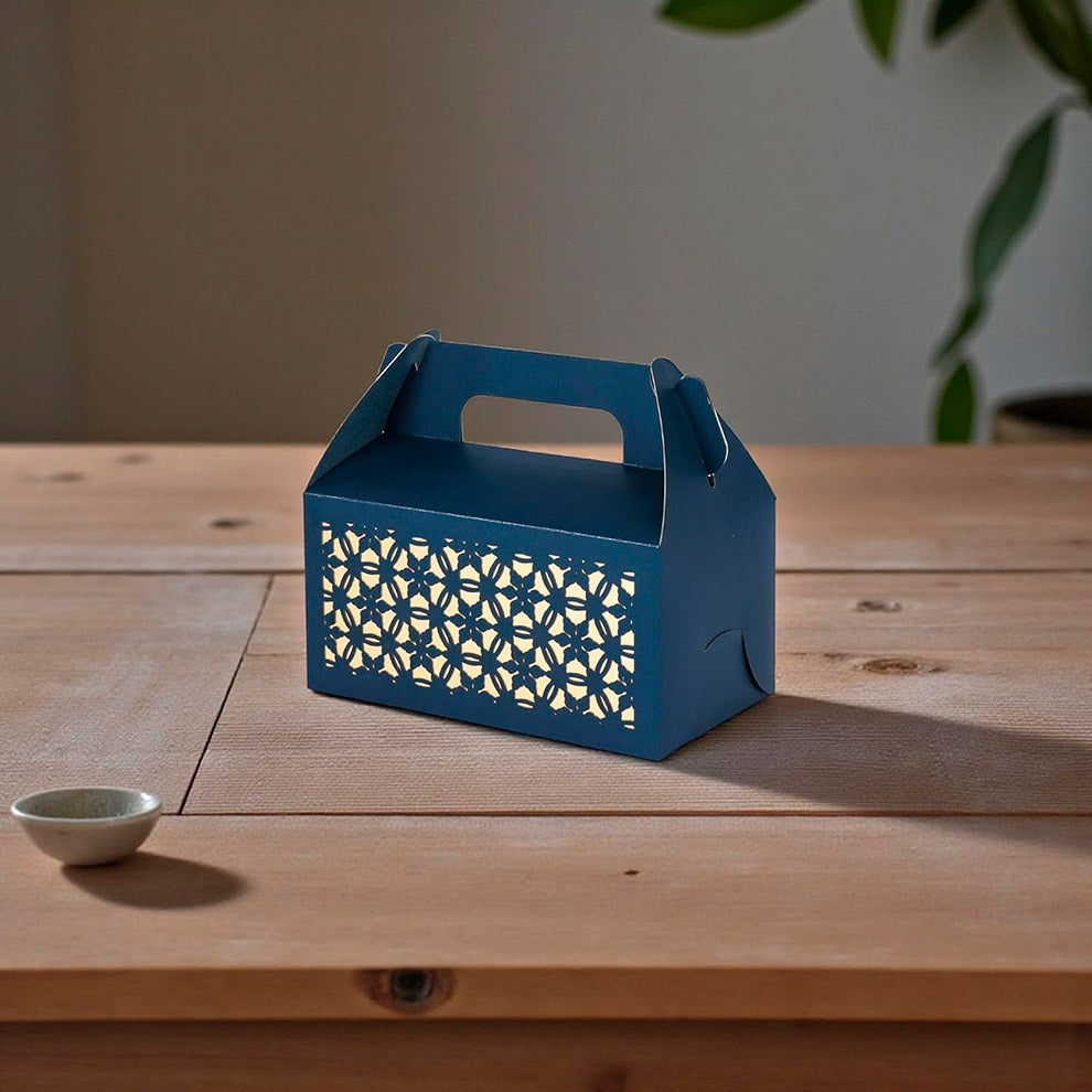 Laser Cut Gift Boxes with Handle - Geometric Design