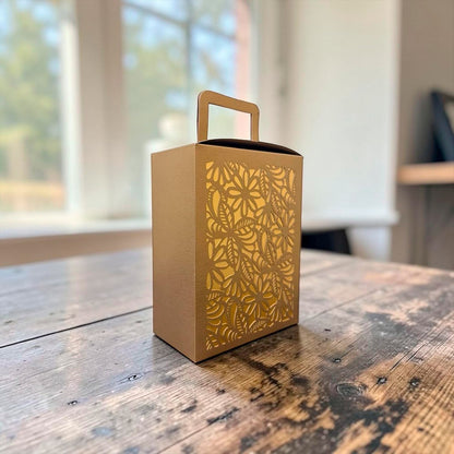 Laser Cut Gift Box with Handle