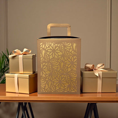Laser Cut Gift Box with Handle