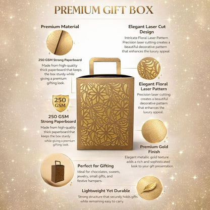 Laser Cut Gift Box with Handle