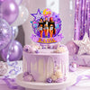 Personalised K-Pop Demon Hunter Cake Topper | Custom Name & Age | 3MM Thick Acrylic | Golden Mirror Acrylic | 6 x 4 Inches