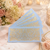 Premium Laser Cut Shagun Lifafa Blue & Gold – Designer Wedding Money Envelopes India | IZELS | PACK OF 10