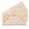 Premium Beige & Gold Laser Cut Money Envelopes Pack of 10 – Premium Shagun Lifafa, Cash Gift Envelope & Wedding Money Cover by IZELS